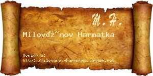 Milovánov Harmatka névjegykártya